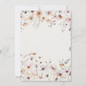 野エレガント花赤面卒業パーティー 招待状 (裏面)