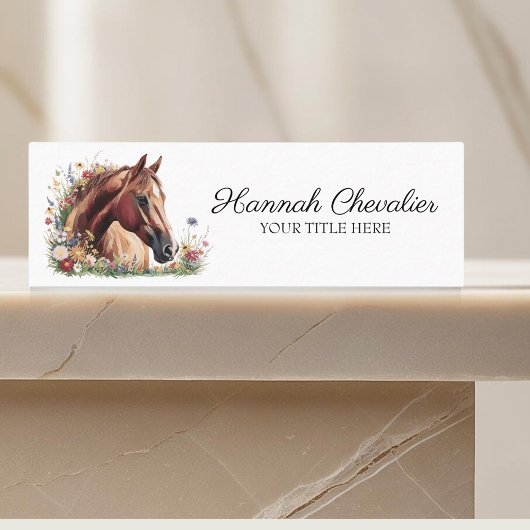 野エレガント花馬乗り馬 スキニー名刺
