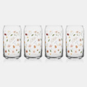 野エレガント花 ガラス缶 (左)