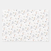 野エレガント花 ラッピングペーパーシート (正面)