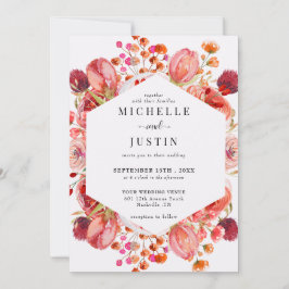 野エレガント花 | 写真素朴の結婚数 招待状