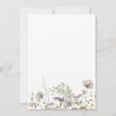 野エレガント草植物六十バートデイ 招待状 (裏面)