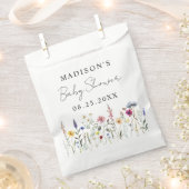 野エレガント草牧草地の赤ちゃんシャワー フェイバーバッグ (クリップ留めされた状態)