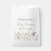 野エレガント草牧草地の赤ちゃんシャワー フェイバーバッグ (正面)