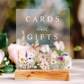 野エレガント草草花のカードとギフト アクリルサイン