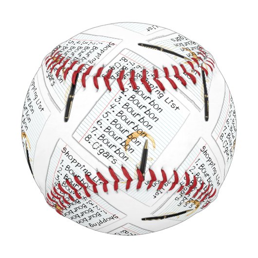 野カスタム球 – バーボン好きショッピングリスト 野球ボール (裏面)