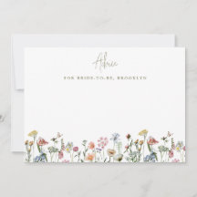 野カラフル素朴花ブライダルシャワー