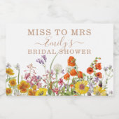 野カラフル花の国恋しく思へフローラ スパークリングワインラベル (シングルラベル)