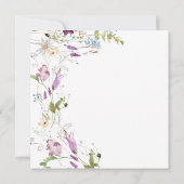 野カラフル花の性に現れる 招待状 (裏面)