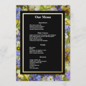 野カラフル花の結婚夕飯 メニュー (正面)