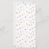 野カラフル花の結婚素朴な (裏面)