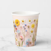 野カラフル花パーティー 紙コップ (裏面)