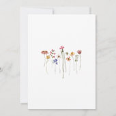 野カラフル花十一歳の誕生日パーティー 招待状 (裏面)