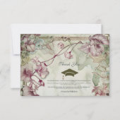 野カラフル花卒業党 サンキューカード (正面)