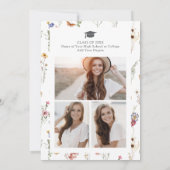 野カラフル花卒業党 招待状 (裏面)