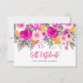 野カラフル花春贈与証 (正面)