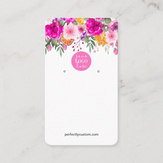 野カラフル花春飼育展示事業 名刺 (正面)