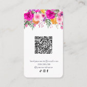 野カラフル花春飼育展示事業 名刺 (裏面)