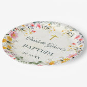 野カラフル花洗礼 ペーパープレート (アングル)