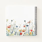 野カラフル花畑 ノートブック (裏面)