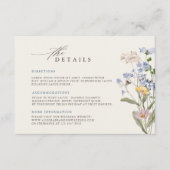 野カラフル花結婚の詳細 エンクロージャーカード (正面)