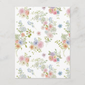 野カラフル花結婚詳細 エンクロージャーカード (裏面)