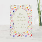 野カラフル花緑卵母の日 シーズンカード (正面)