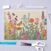 野カラフル花蝶 薄葉紙 (クラフト)