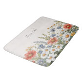 野カラフル花風呂マット バスマット (アングル)