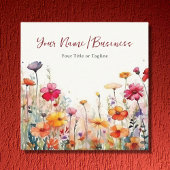 野カラフル花鮮やか園フローラ スクエア名刺