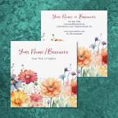 野カラフル花鮮やか園フローラ スクエア名刺