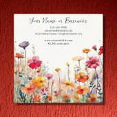 野カラフル花鮮やか園フローラ スクエア名刺