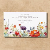 野カラフル花鮮やか園フローラ 名刺