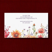 野カラフル花鮮やか園フローラ 名刺
