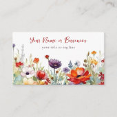 野カラフル花鮮やか園フローラ 名刺 (正面)