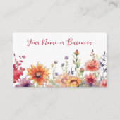 野カラフル花鮮やか園フローラ 名刺 (正面)