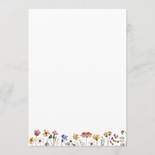 野カラフル花 |の結婚アドバイスカード アドバイスカード (裏面)