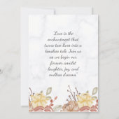 野カラフル花 |の結婚一覧 招待状 (裏面)