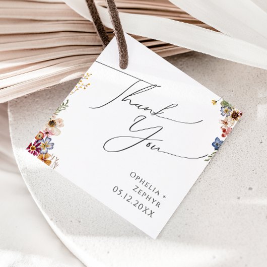 野カラフル花 |ガーデンありがとう フェイバータグ