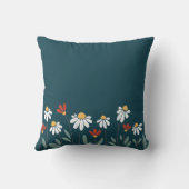 野カラフル花 クッション (裏面)