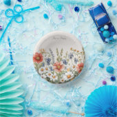 野カラフル花 ペーパーボウル (パーティー)