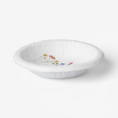 野カラフル花 ペーパーボウル (傾斜あり)