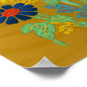 野カラフル花 ポスター (角)