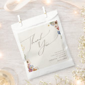 野カラフル花 | Beige Gardenありがとうございました フェイバーバッグ (クリップ留めされた状態)