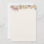 野カラフル花 | Beige Meadow写真 セーブザデート (裏面)