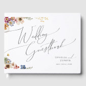 野カラフル花 | Meadowの結婚ゲストブック ゲストブック (正面)