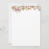 野カラフル花 | Meadow Photo日付を保存 セーブザデート (裏面)