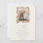 野カラフル花 | Meadow Photo 結婚's 招待状 (正面)