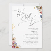 野カラフル草牧草我々はまだ誓いを更新する 招待状 (正面)