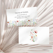 野カラフル草牧野結婚登録簿 エンクロージャーカード